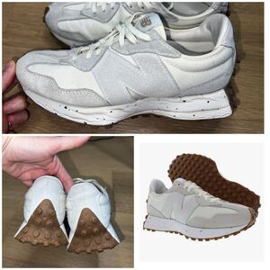 New Balance 327 W327SO Gray Beige Tan Womens 7.5 Mens 6 Sneakers Tennis Shoes